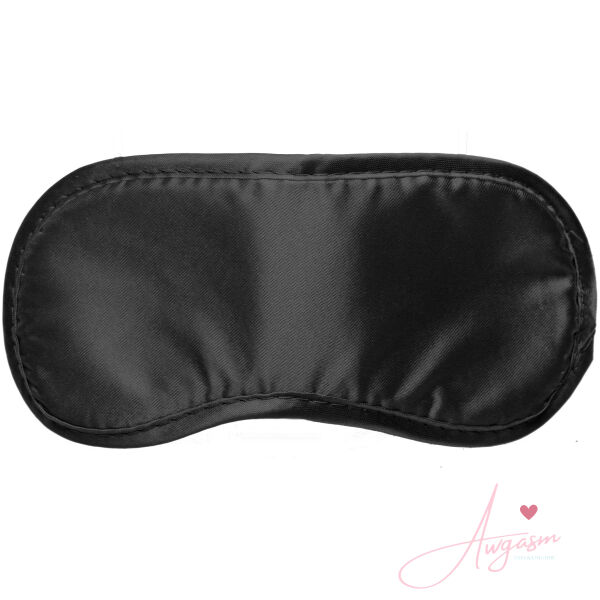Black Satin Blindfold Mask - Image 3