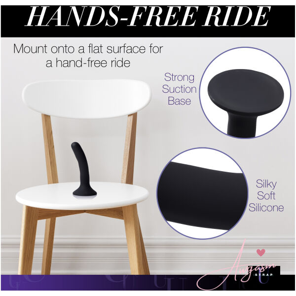 Black Silicone Strap-On Dildo - Small - Image 3