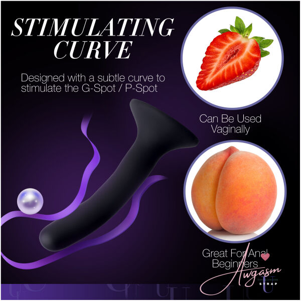 Black Silicone Strap-On Dildo - Small - Image 5