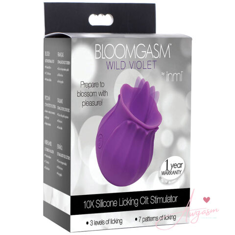 Bloomgasm 10x Clitoral Stimulator-Purple Rose