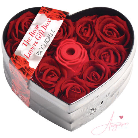 Bloomgasm Sucking Rose Heart Box-Red