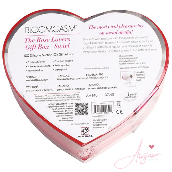 Bloomgasm Sucking Rose Heart Box-Red/White - Image 3