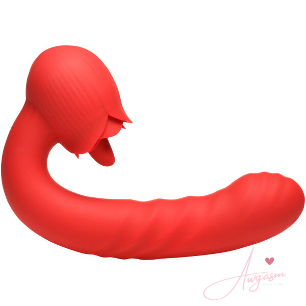 Boom Bloom Thrusting & Licking Rose Vibrator - Image 6