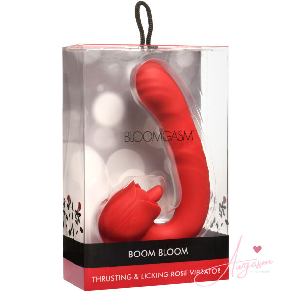 Boom Bloom Thrusting & Licking Rose Vibrator - Image 7