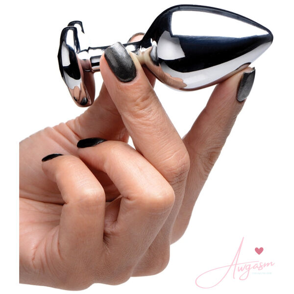 Booty Sparks Black Heart Gem Anal Plug-Medium - Image 3