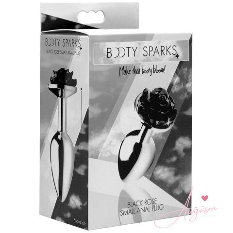 Booty Sparks Black Rose Anal Plug-Small