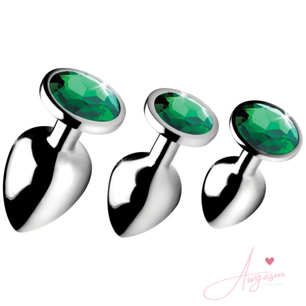 Booty Sparks Emerald Gem Anal Plug Set - Image 2