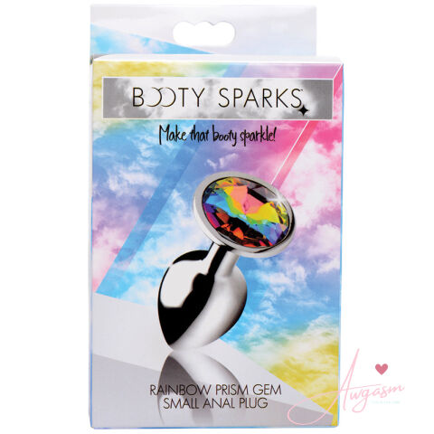 Booty Sparks Rainbow Prism Gem Anal Plug-Small