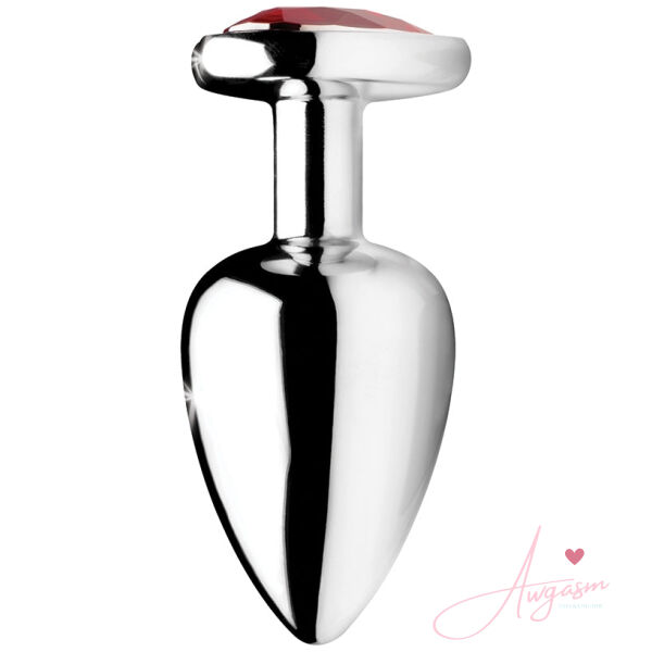 Booty Sparks Red Heart Gem Anal Plug-Large - Image 2