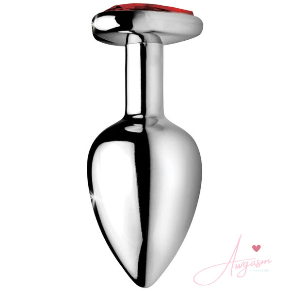 Booty Sparks Red Heart Gem Anal Plug-Medium - Image 2