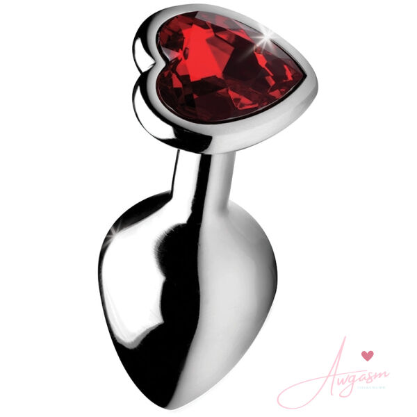 Booty Sparks Red Heart Gem Anal Plug-Medium - Image 3