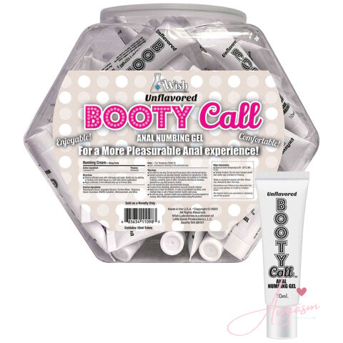 BootyCall Anal Numbing Gel-Unflavored 10ml Fishbowl of 65pcs