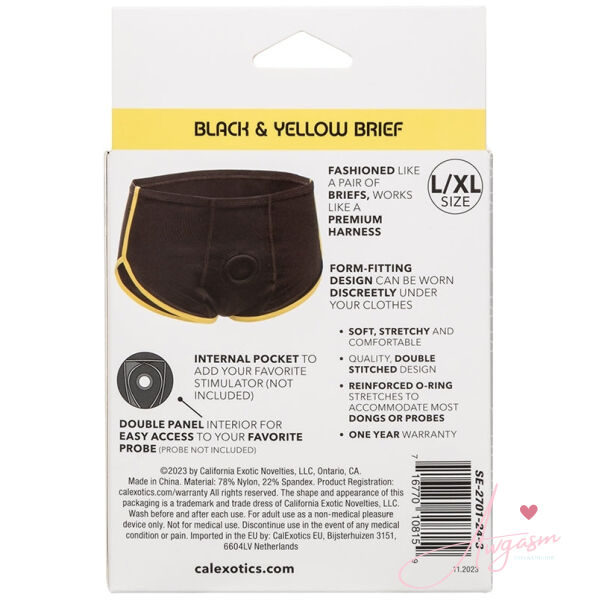 Boundless Brief-Black and Yellow S/M - Image 3