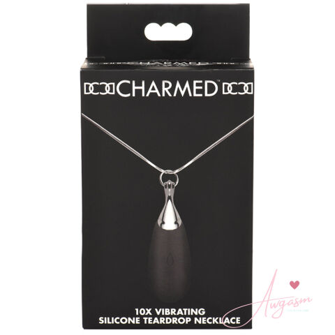 Charmed Vibrating Silicone Teardrop Necklace