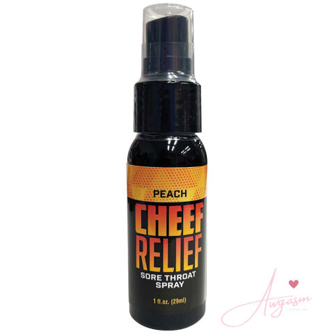 Cheef Relief Throat Spray-Peach 1oz