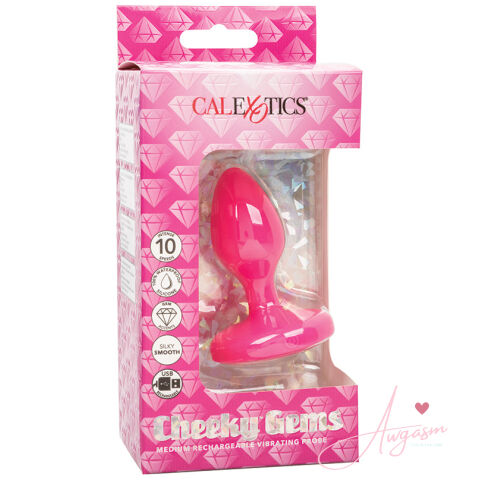 Cheeky Gems Rechargeable Vibrating Probe-Pink Medium