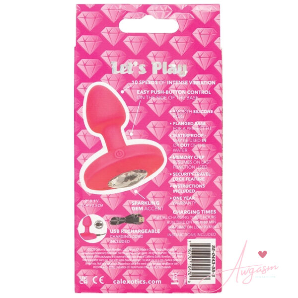 Cheeky Gems Rechargeable Vibrating Probe-Pink Small - Image 4