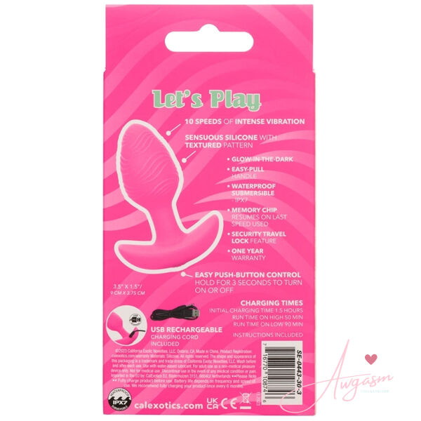 Cheeky Vibrating Glow-In-The-Dark Butt Plug - Image 4