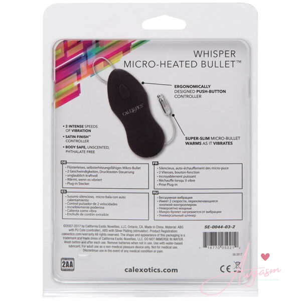 Classic Whisper Micro-Heated Bullet-Black - Image 3