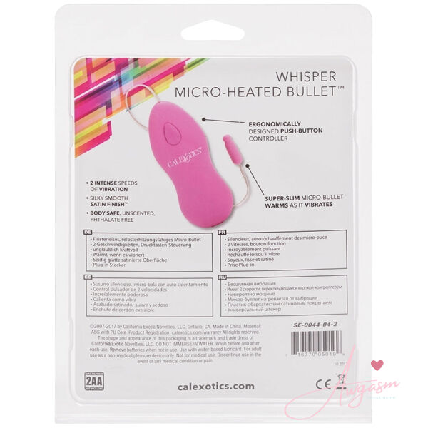 Classic Whisper Micro-Heated Bullet-Pink - Image 3