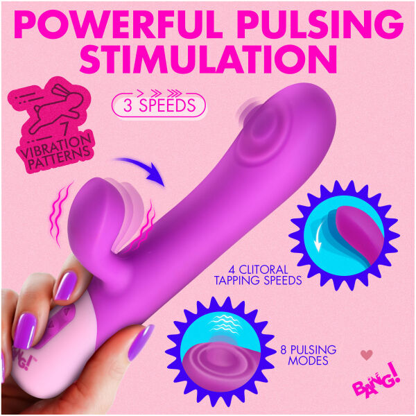 Clit Tapping Pulsing Rabbit - Purple - Image 2