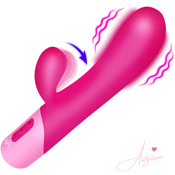 Clit Tapping Vibrating Rabbit - Pink - Image 5