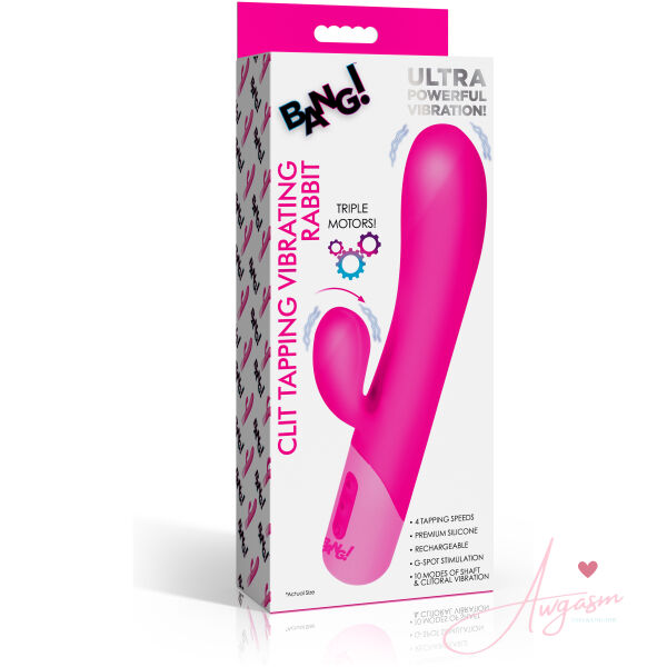 Clit Tapping Vibrating Rabbit - Pink - Image 6