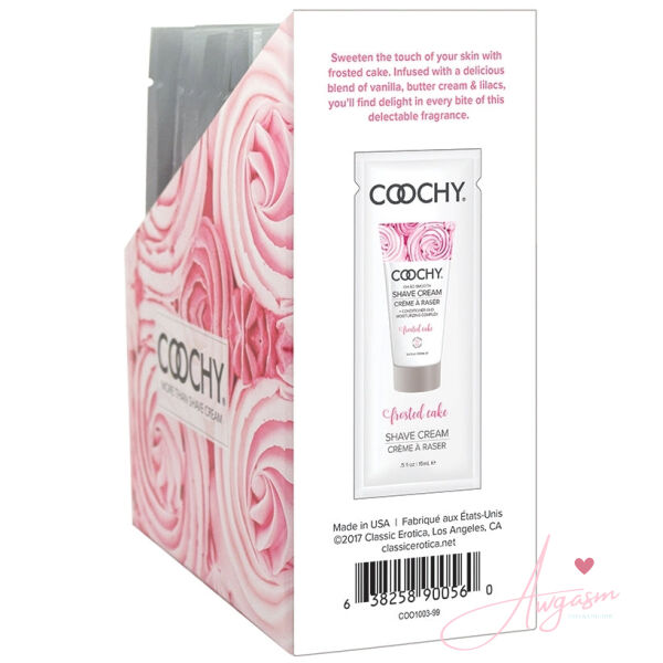 Coochy Shave Cream-Frosted Cake 15ml Foil Display of 24 - Image 2