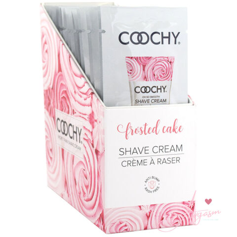 Coochy Shave Cream-Frosted Cake 15ml Foil Display of 24
