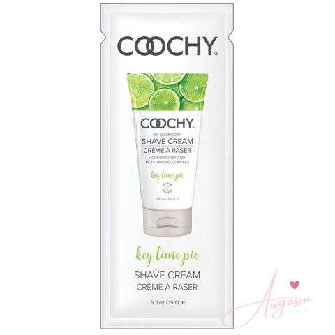 Coochy Shave Cream-Key Lime Pie 15ml Foil 24 Poly Bag
