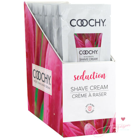 Coochy Shave Cream-Seduction 15ml Foil Display of 24