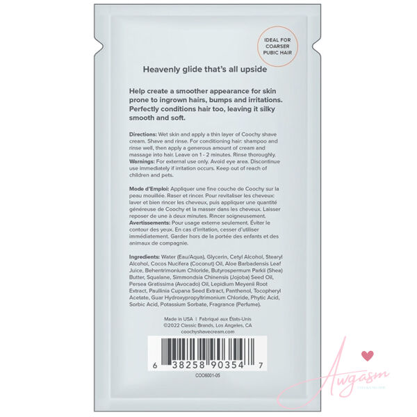 Coochy Ultra Gogo Coco Hydrating Shave Cream-Mango Coconut 10ml Foil - Image 2