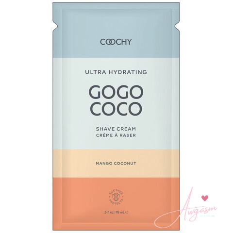 Coochy Ultra Gogo Coco Hydrating Shave Cream-Mango Coconut 10ml Foil