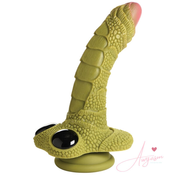 Creature Cocks Swamp Monster Green Scaly Silicone Dildo - Image 2