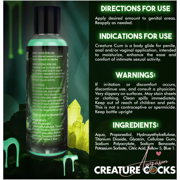 Creature Cum Green Jizz Lubricant - 4oz - Image 6