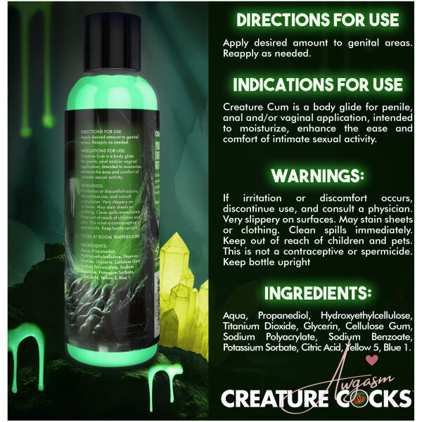Creature Cum Green Jizz Lubricant - 8oz - Image 6
