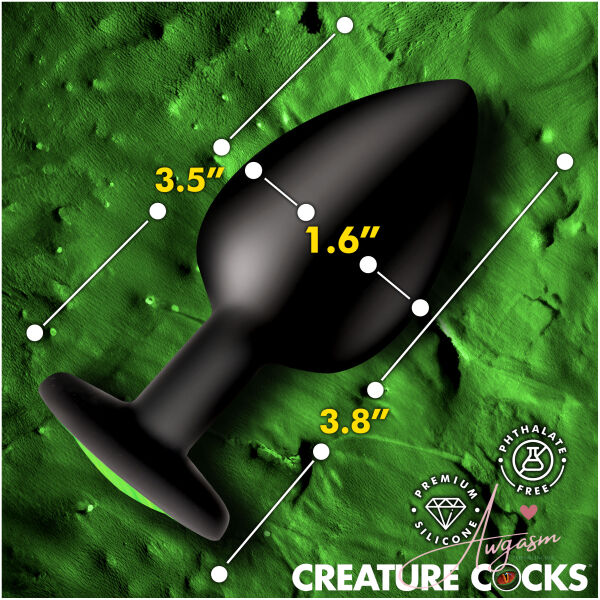 Creature Eye Green Eye Silicone Butt Plug - Large - Image 3