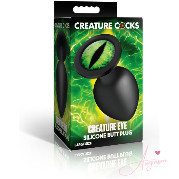 Creature Eye Green Eye Silicone Butt Plug - Large - Image 5