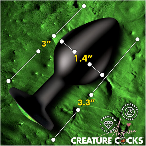 Creature Eye Green Eye Silicone Butt Plug - Medium - Image 3
