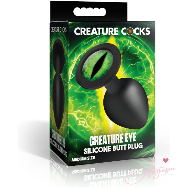 Creature Eye Green Eye Silicone Butt Plug - Medium - Image 5