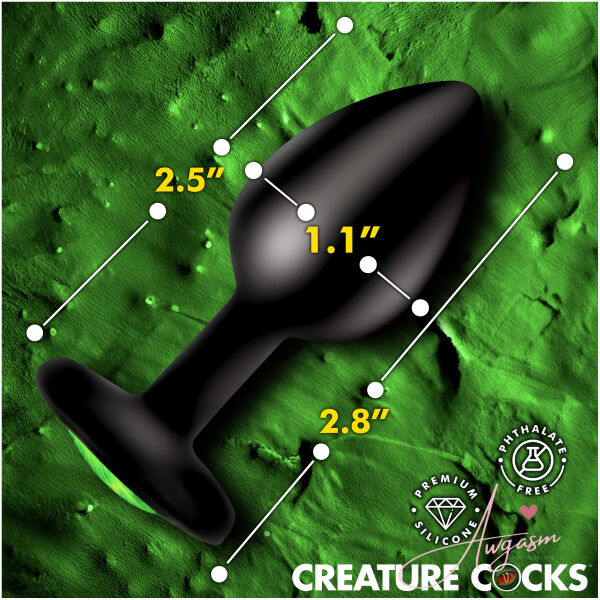 Creature Eye Green Eye Silicone Butt Plug - Small - Image 3