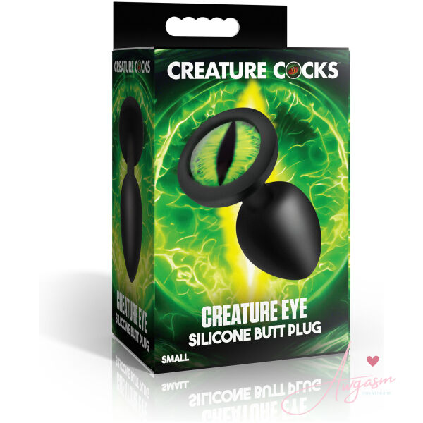 Creature Eye Green Eye Silicone Butt Plug - Small - Image 5