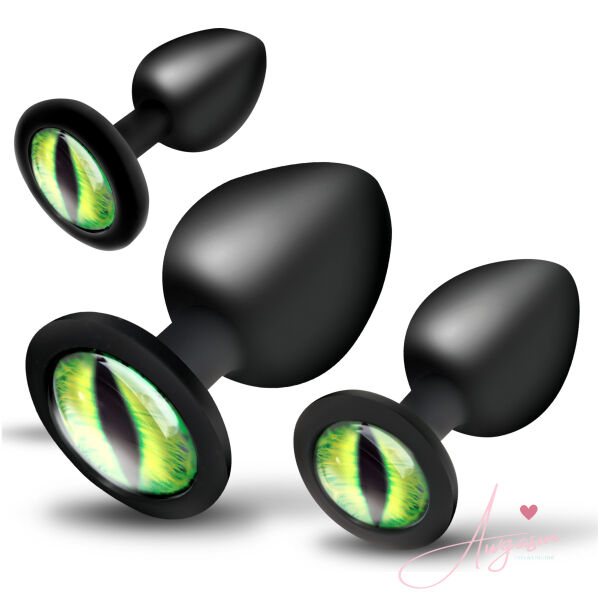 Creature Eyes Green Eye Silicone Butt Plug Set - Image 4