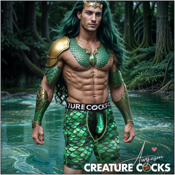 Creature Wear Cockness Monster Lake Creature Boxer Shorts - Large - Image 2