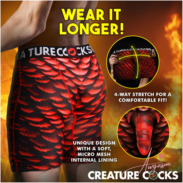 Creature Wear Horny Devil Demon Boxer Shorts - Large - Image 4