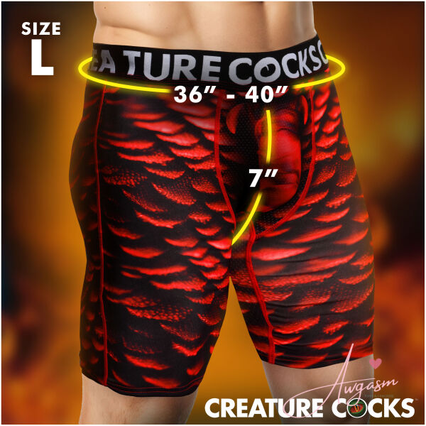 Creature Wear Horny Devil Demon Boxer Shorts - Large - Image 5