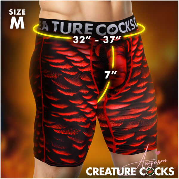 Creature Wear Horny Devil Demon Boxer Shorts - Medium - Image 5