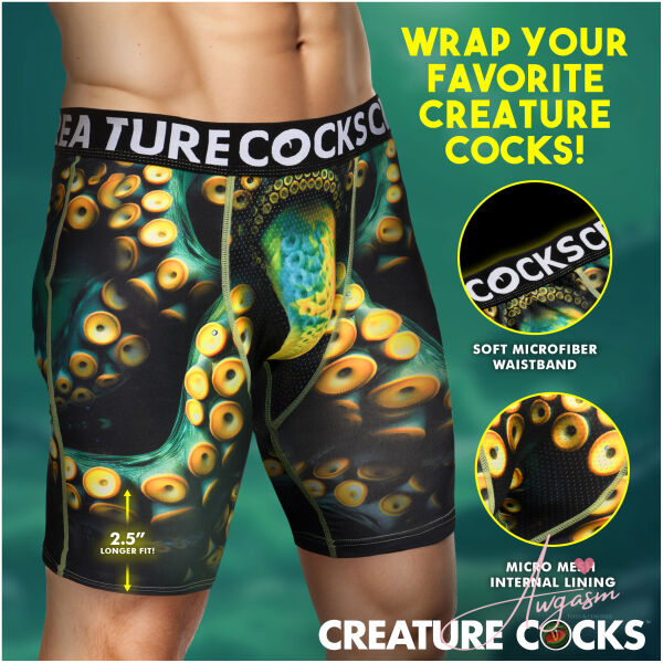 Creature Wear Monstropus Tentacled Monster Boxer Shorts - Small - Image 3