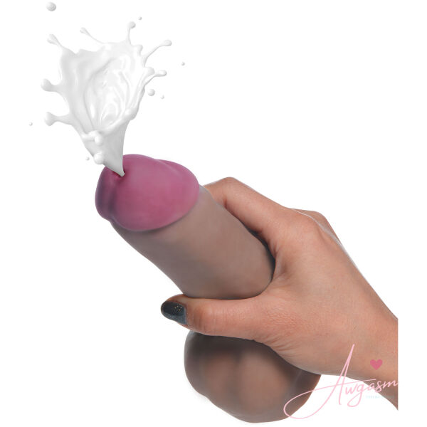 Dark Dual Density Squirting Dildo - 7 Inch - Image 3