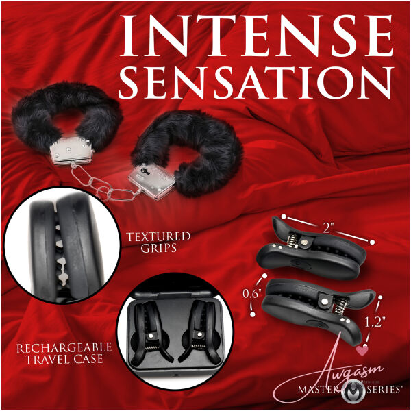 Dark Grip Wireless Vibrating Nipple Clamps - Image 4